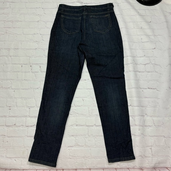 NINE WEST high waisted side zipped women’s skinny jeans denim pants size 12 EUC - Picture 5 of 12